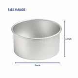 7x4" Round Aluminium Cake Mould