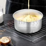 4x3" Round Aluminium Cake Mould