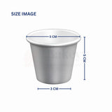 5x3x5 CM Aluminium Glass Mould – Multi-Purpose Mould for Baking, Steaming & Freezing - 1pcs