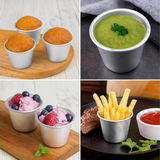 4x4x5 CM Aluminium Glass Mould – Multi-Purpose Mould for Baking, Steaming & Freezing - 1pcs