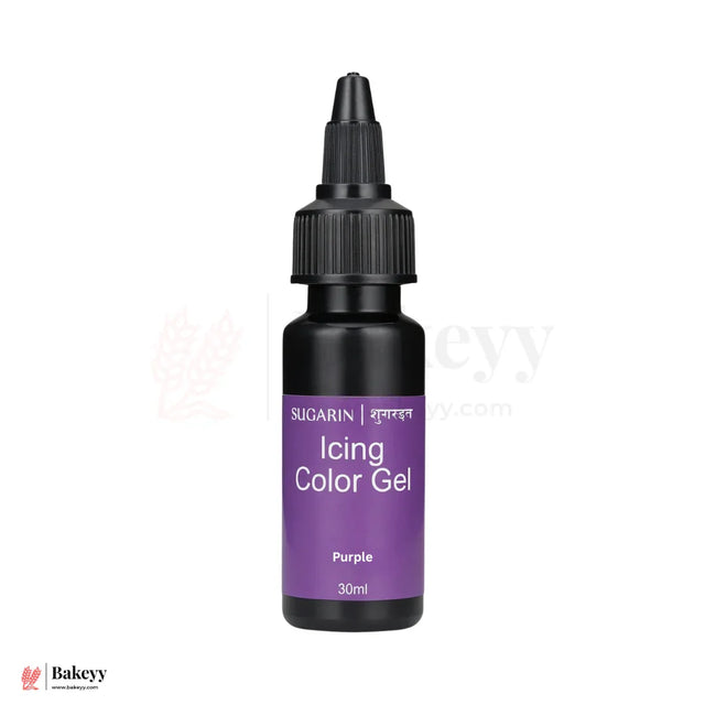 Sugarin Purple Icing Color Gel – 30ml | Vibrant Food Gel Color for Cakes, Fondant & More - Bakeyy.com - India - Sugarin Purple Icing Color Gel – 30ml | Vibrant Food Gel Color for Cakes, Fondant & More - Default Title