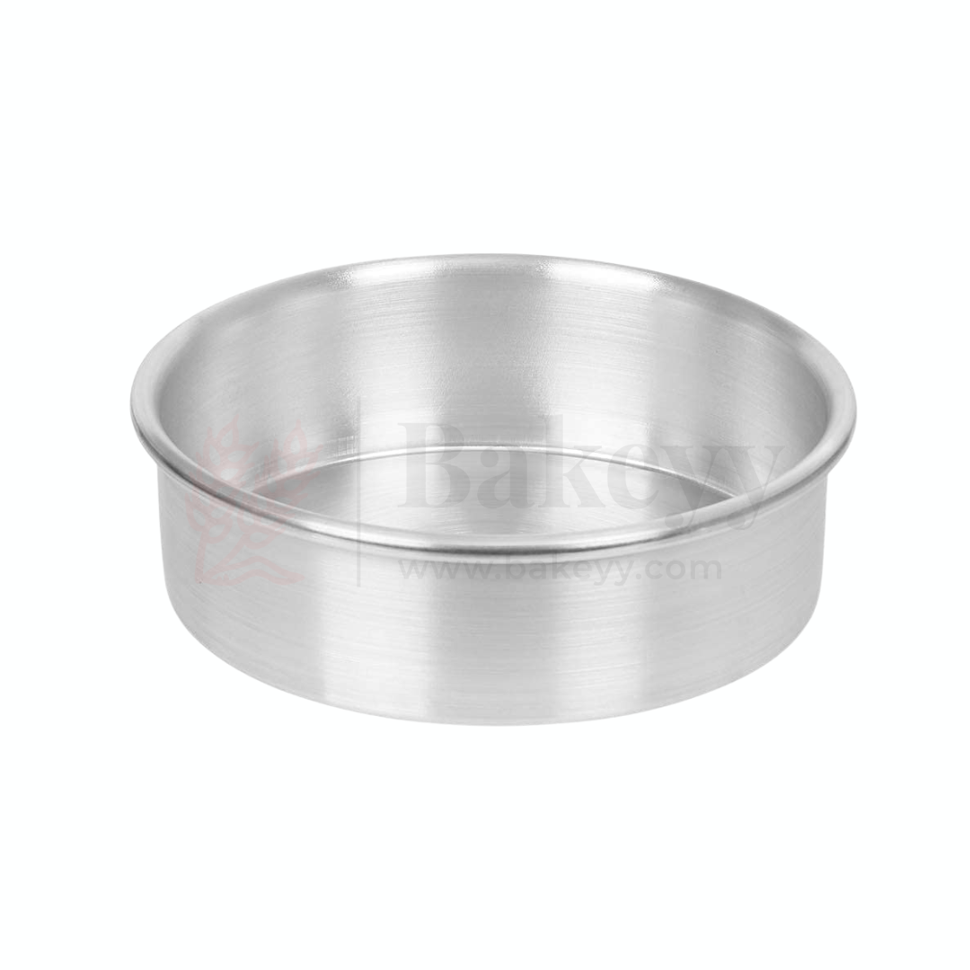 7x2.5" Round Aluminium Cake Mould