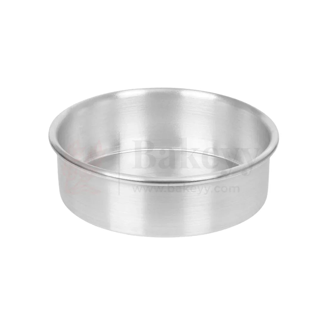 6x2.5" Round Aluminium Cake Mould