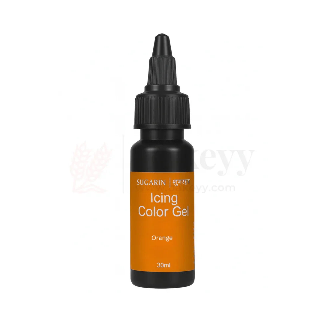 Sugarin Orange Icing Colour Gel – 30ml | Vibrant Food Gel Colour for Cakes, Fondant & More