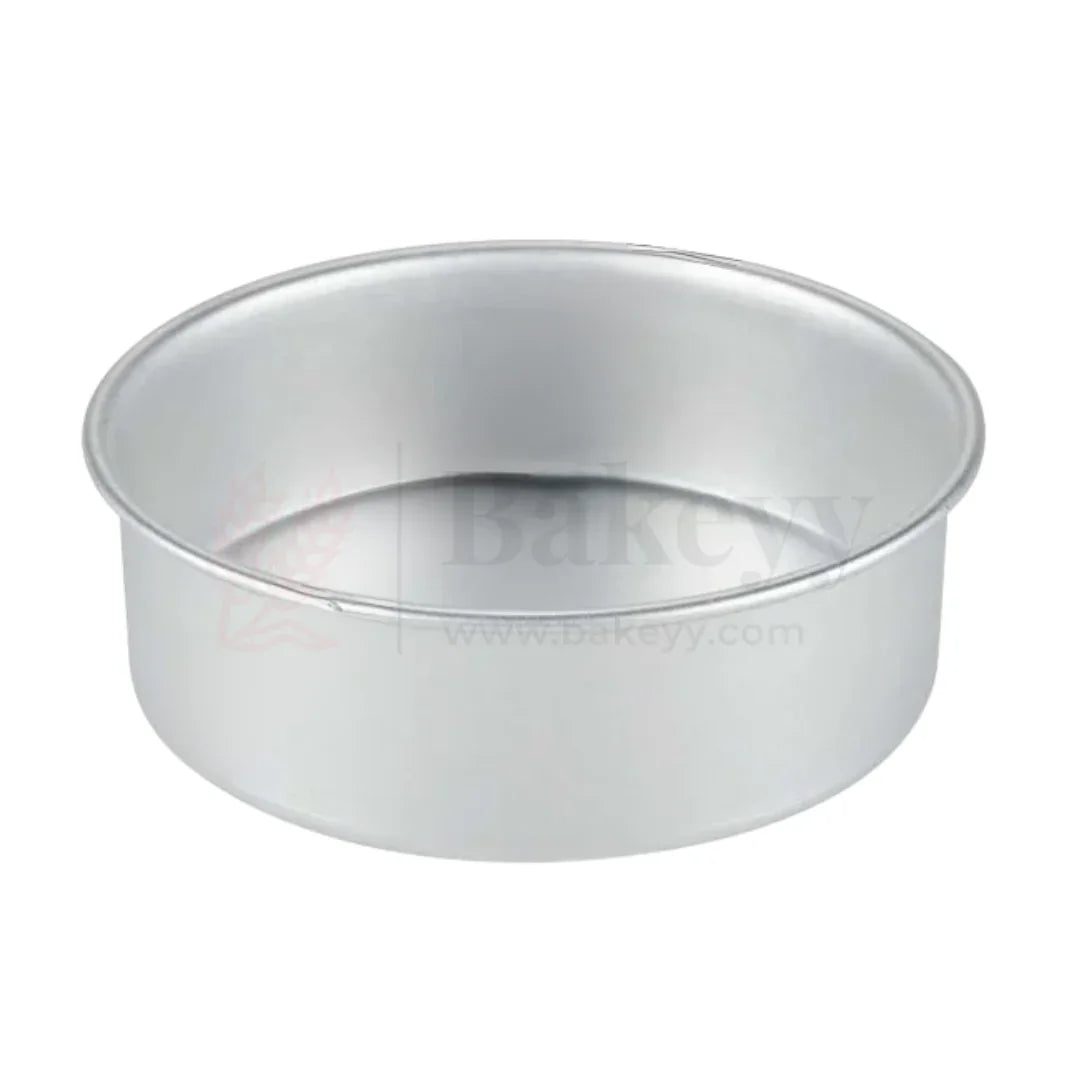 8x3" Round Aluminium Cake Mould
