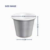 4x4x5 CM Aluminium Glass Mould – Multi-Purpose Mould for Baking, Steaming & Freezing - 1pcs