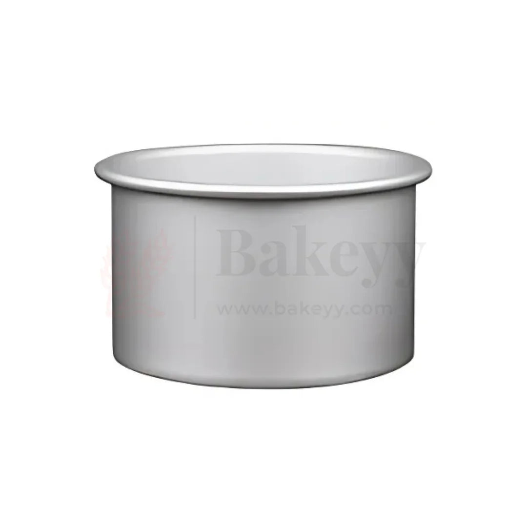 6x4" Round Aluminium Cake Mould