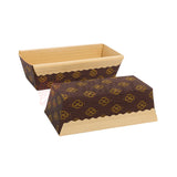 250g Eco-Friendly Rectangle Bake & Serve Tray – Paper-Based | Festive Design Pack of 50