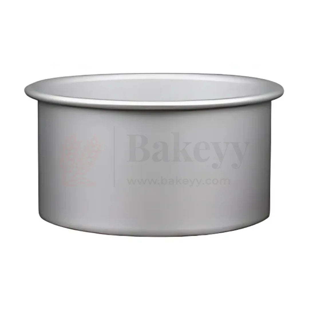 8x4" Round Aluminium Cake Mould
