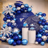 Royal Blue & Gold Birthday Balloon Arch Decoration Kit | Happy Birthday Theme Set | Party Decor Set | Pack of 1