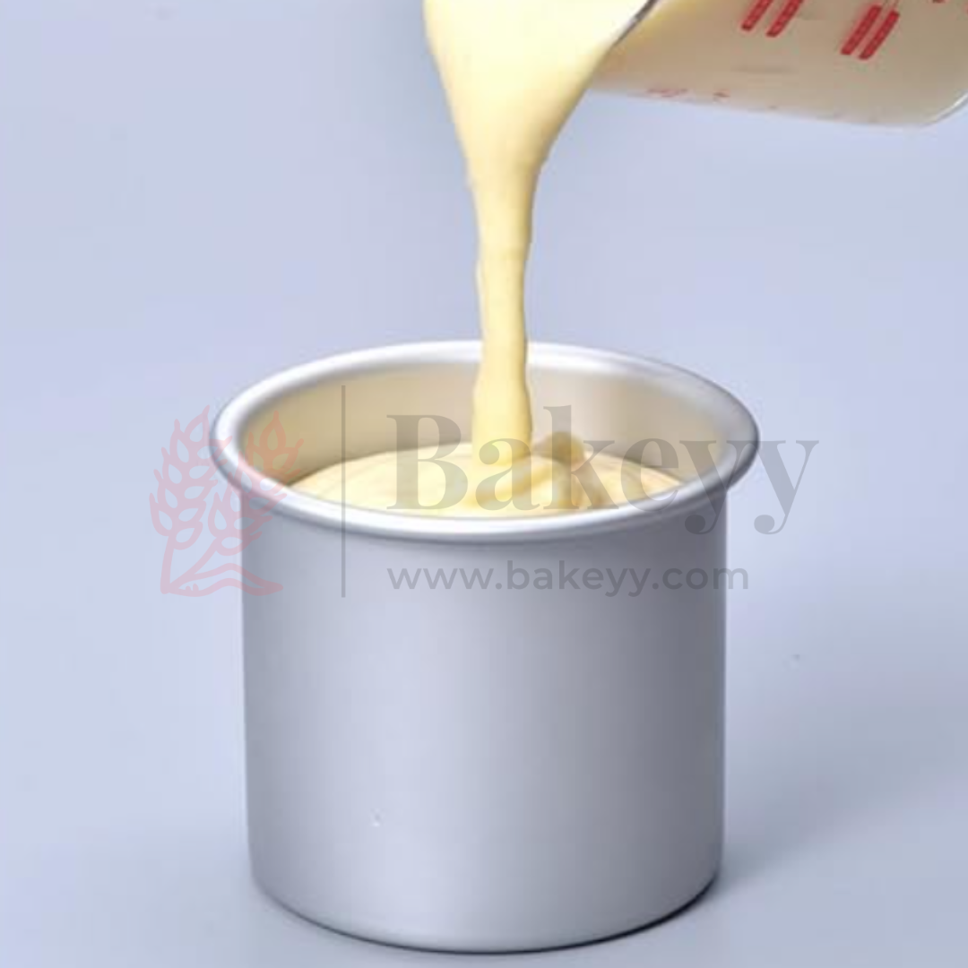 4x4" Round Aluminium Cake Mould