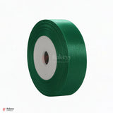 1 inch |18 Mtr Green Satin Ribbon Roll – High-Quality Decorative Ribbon for Gift Wrapping & Crafts| 1 Roll