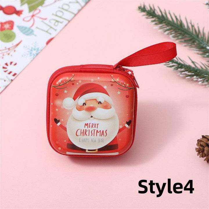 12pc Christmas Storage Bag Cartoon Print Coin Purse For Creative Square Tinplate Pocket With For Coin Card Candy - Bakeyy.com - India - 12pc Christmas Storage Bag Cartoon Print Coin Purse For Creative Square Tinplate Pocket With For Coin Card Candy - Default Title