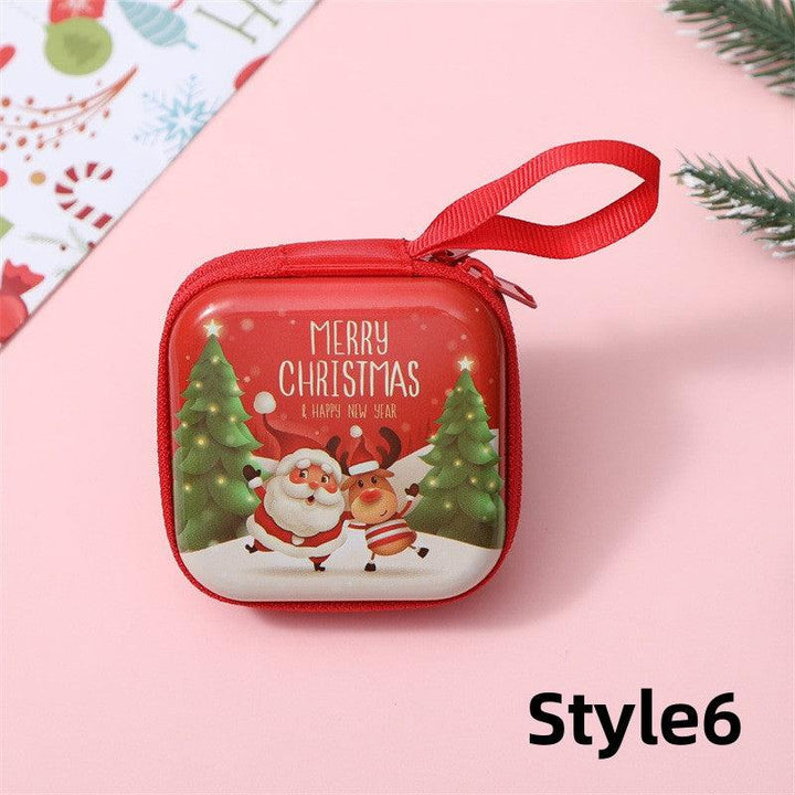 12pc Christmas Storage Bag Cartoon Print Coin Purse For Creative Square Tinplate Pocket With For Coin Card Candy - Bakeyy.com - India - 12pc Christmas Storage Bag Cartoon Print Coin Purse For Creative Square Tinplate Pocket With For Coin Card Candy - Default Title