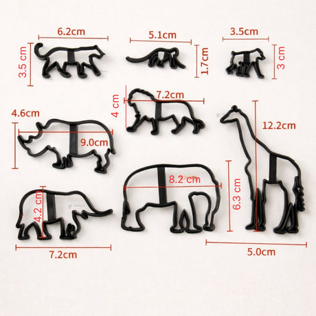 Jungle Safari Theme Cookie Cutter Set | Wild Animal Collection | Pack of 1