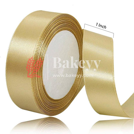 Satin Ribbon |Gold Color| - Bakeyy.com - India - Satin Ribbon |Gold Color| - Default Title