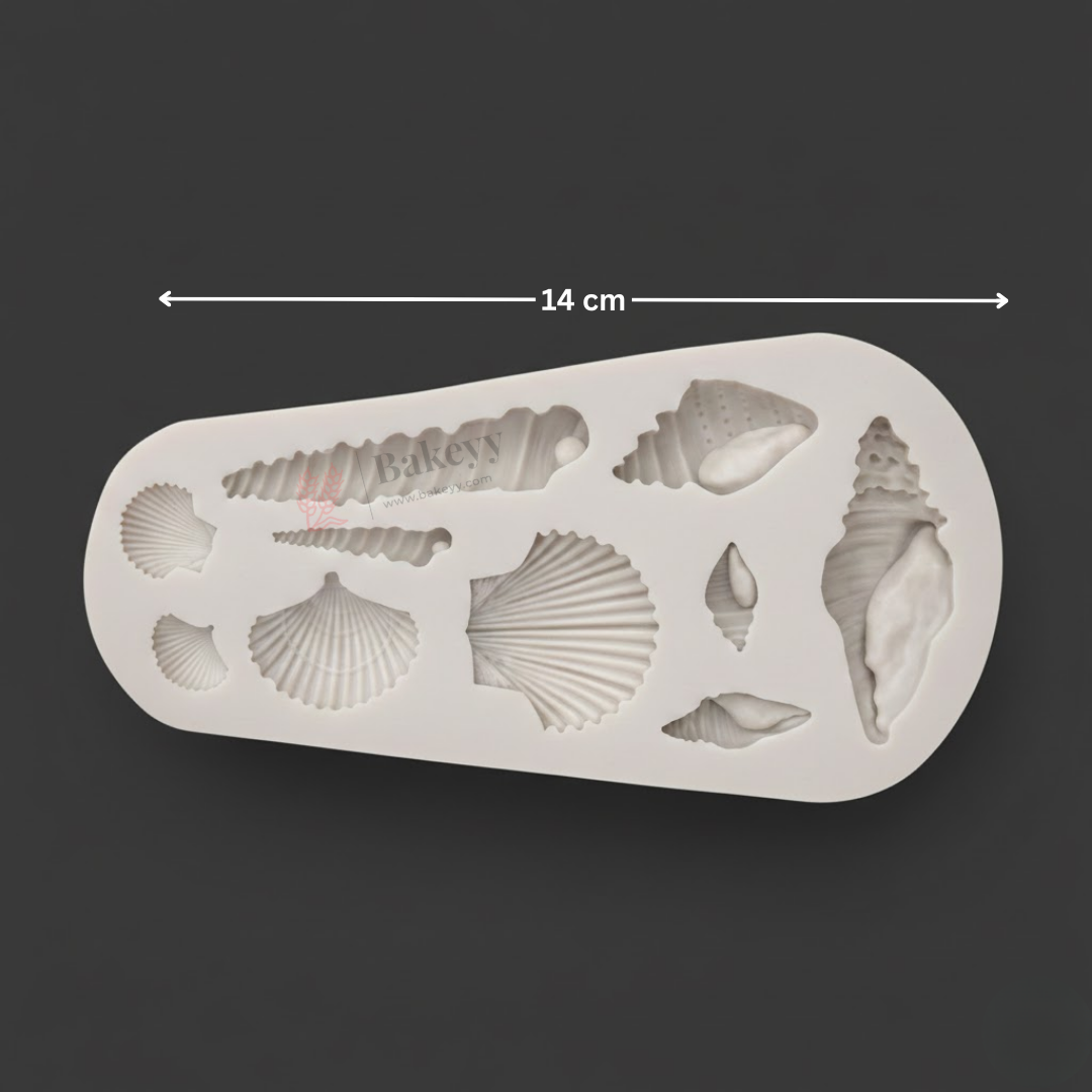 Seashell Silicone Mould for Chocolate | Fondant & Cake Decoration | Ocean Shell Design | Pack of 1