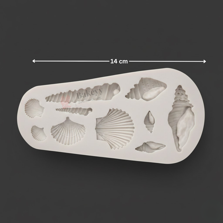 Seashell Silicone Mould for Chocolate | Fondant & Cake Decoration | Ocean Shell Design | Pack of 1