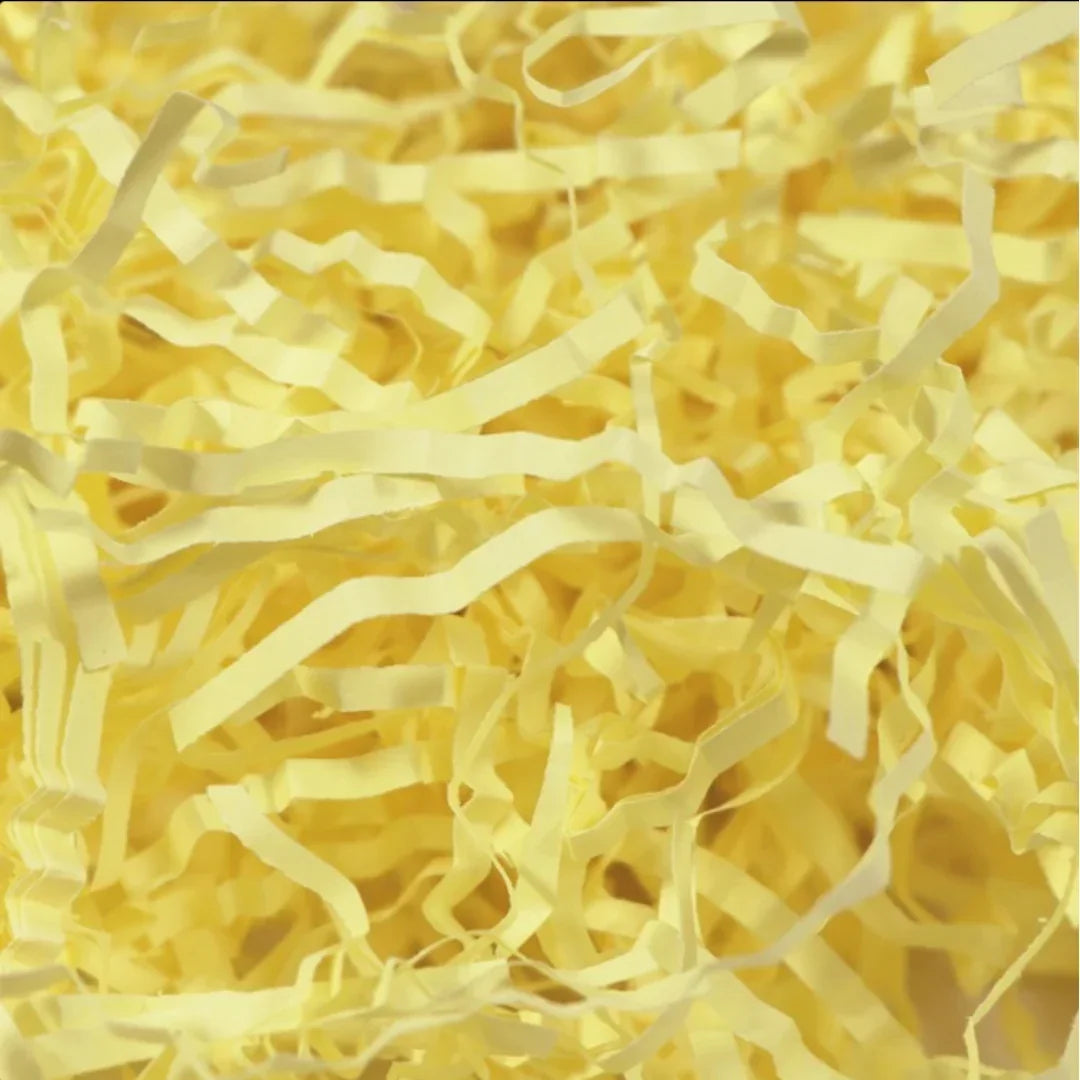 Light Yellow Shredded Paper - Bakeyy.com - India - Light Yellow Shredded Paper - 100 Gram