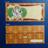 Shree Ganpati Shagun Envelopes | Traditional Cash & Gift Envelopes | Multiple Divine Designs | Pack of 25