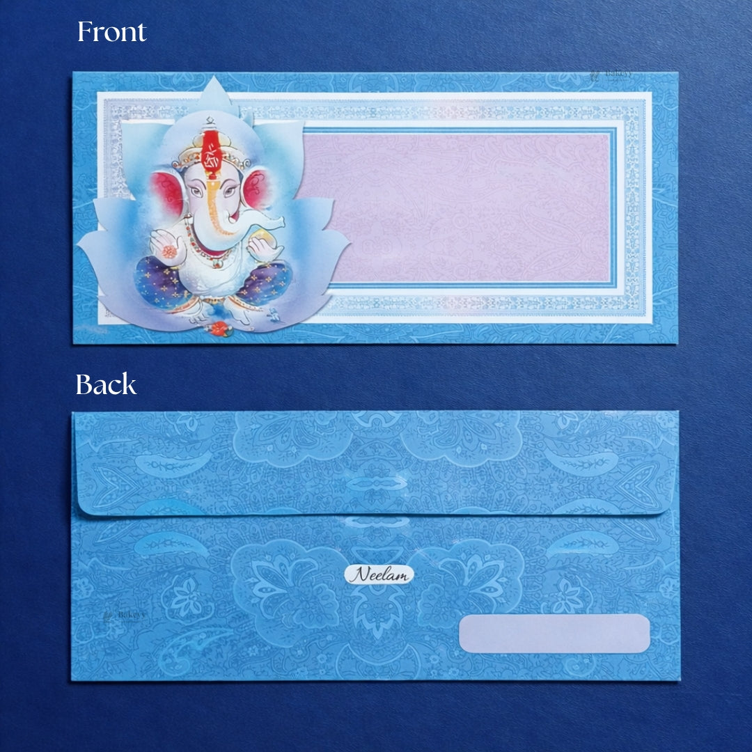 Shree Ganpati Shagun Envelopes | Traditional Cash & Gift Envelopes | Multiple Divine Designs | Pack of 25