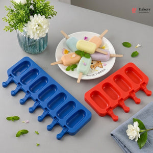 Ice Cream Popsicle Mould | 4 Cavity & 8 Cavity Variants | Kulfi Bar Mould with Stick Slot