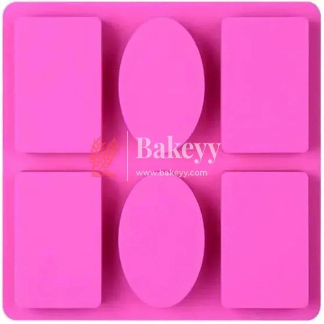 Silicone Multi-Shape Soap Mold – Rectangular & Oval Design - Bakeyy.com - India - Silicone Multi-Shape Soap Mold – Rectangular & Oval Design - Default Title