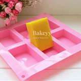 Silicone Oval Baking Mould – 6 Cavity | Rectangle Shape | - Bakeyy.com - India - Silicone Oval Baking Mould – 6 Cavity | Rectangle Shape | - Default Title