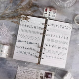 Silver Foil Decorative Washi Tape Set | Cake Decoration | 5 Pieces per Pack | Pack of 1