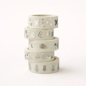 Silver_Foil_Decorative_Washi_Tape_Set_12 - Bakeyy.com