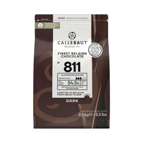Callebaut 811 - Dark Couverture Chocolate - 2.5kg - Bakeyy.com - India - Callebaut 811 - Dark Couverture Chocolate - 2.5kg - Default Title
