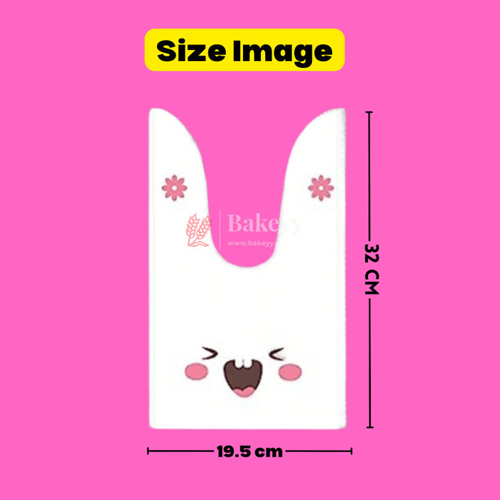 XL Rabbit Ear Candy Gift Bags Cute Plastic Bunny Goodie Bags Candy Bags for Kids Bunny Party Favors| Pack of 50 - Bakeyy.com - India - XL Rabbit Ear Candy Gift Bags Cute Plastic Bunny Goodie Bags Candy Bags for Kids Bunny Party Favors| Pack of 50 - Design 1