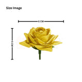 6cm | Metallic Gold Artificial Rose - Pack of 10