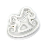 554 - Rocking Horse Shape Silicone Fondant Mould - 1 Piece