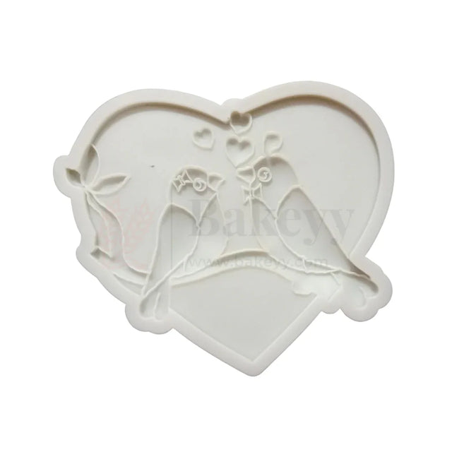 584 | Love Birds Shape Silicone Mould - 1 Piece - Bakeyy.com - India - 584 | Love Birds Shape Silicone Mould - 1 Piece - Default Title