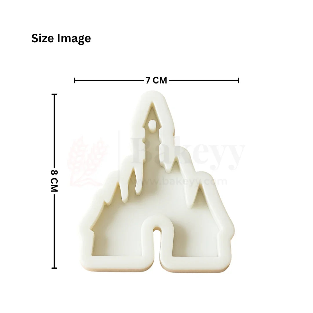 526 - Mountain Castle Silicone Fondant Mould – 1 Piece
