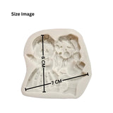125 - Santa & Girl Shape Silicone Fondant Mould - 1 Piece