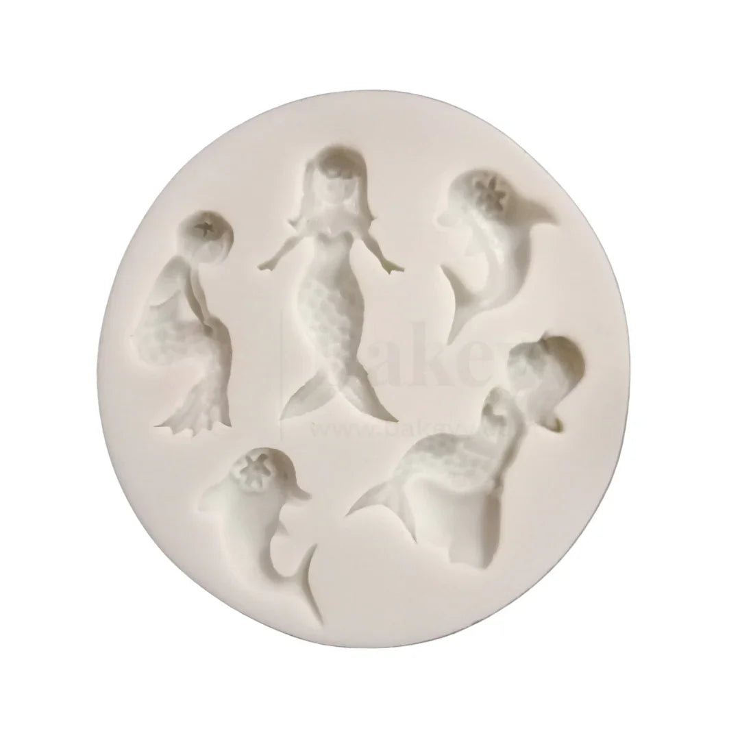 535 | Mermaid Shape Silicone Fondant Mould - 1 Piece