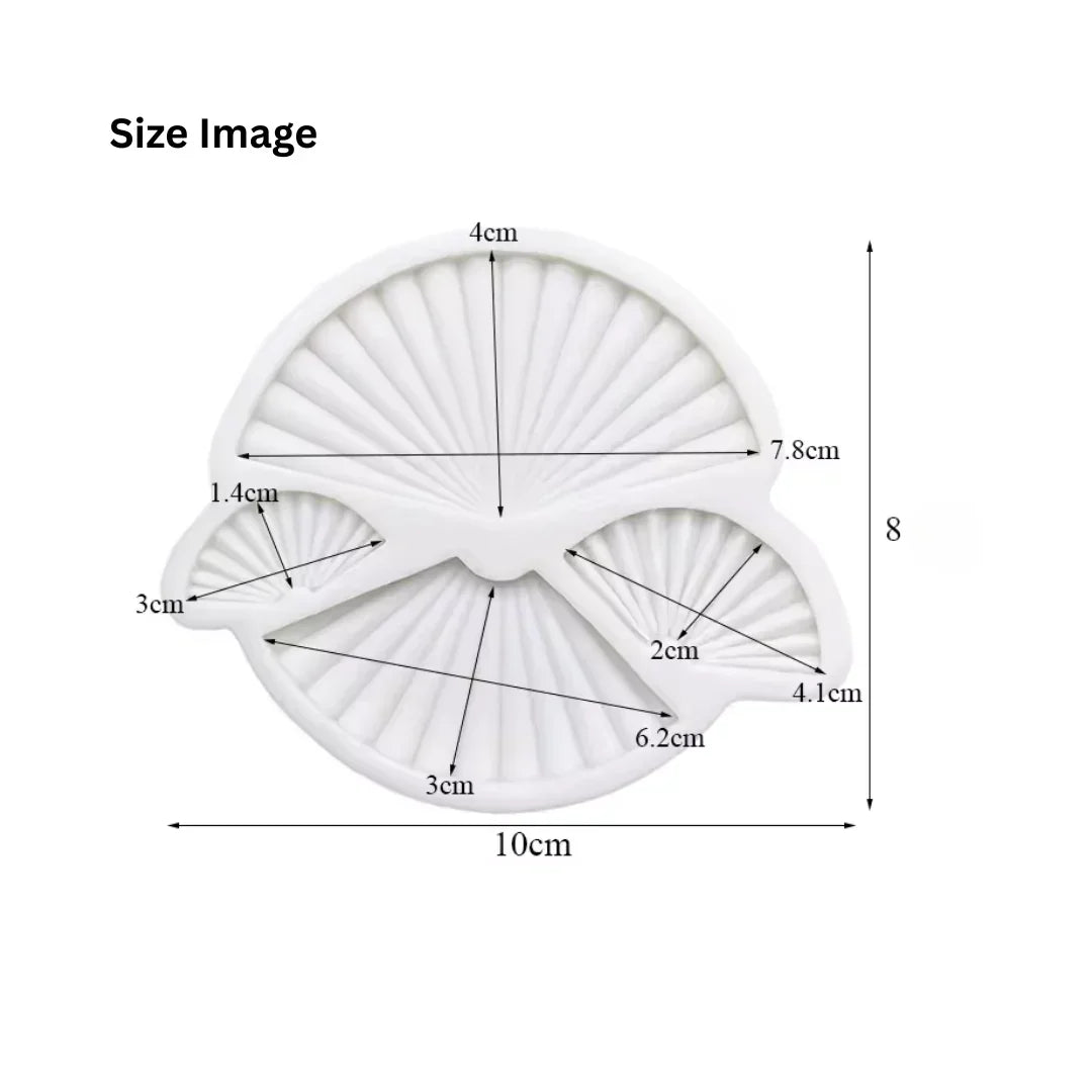 161 | Folding Fan Silicone Fondant Mould – 1 Piece - Bakeyy.com - India - 161 | Folding Fan Silicone Fondant Mould – 1 Piece - Default Title