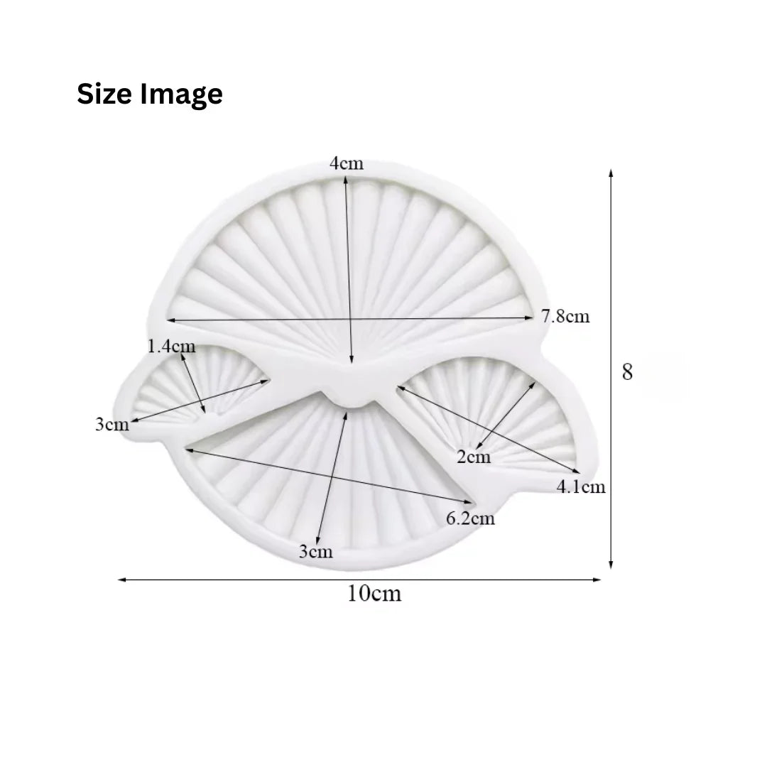161 | Folding Fan Silicone Fondant Mould – 1 Piece