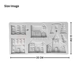 562 | Christmas Village Silicone Mould - 1 Piece