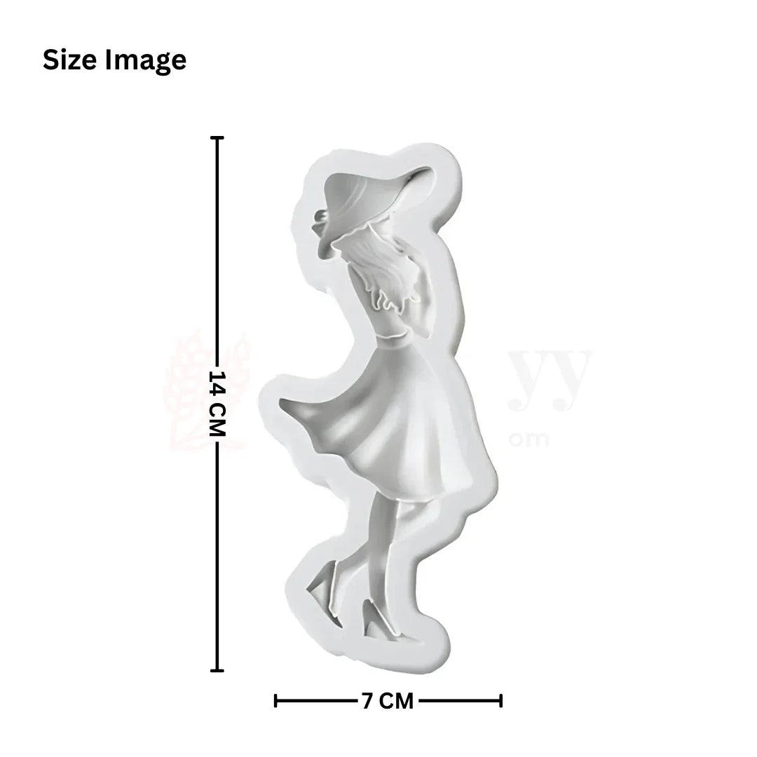1631 | Fashion Girl Silicone Fondant Mould – 1 Piece