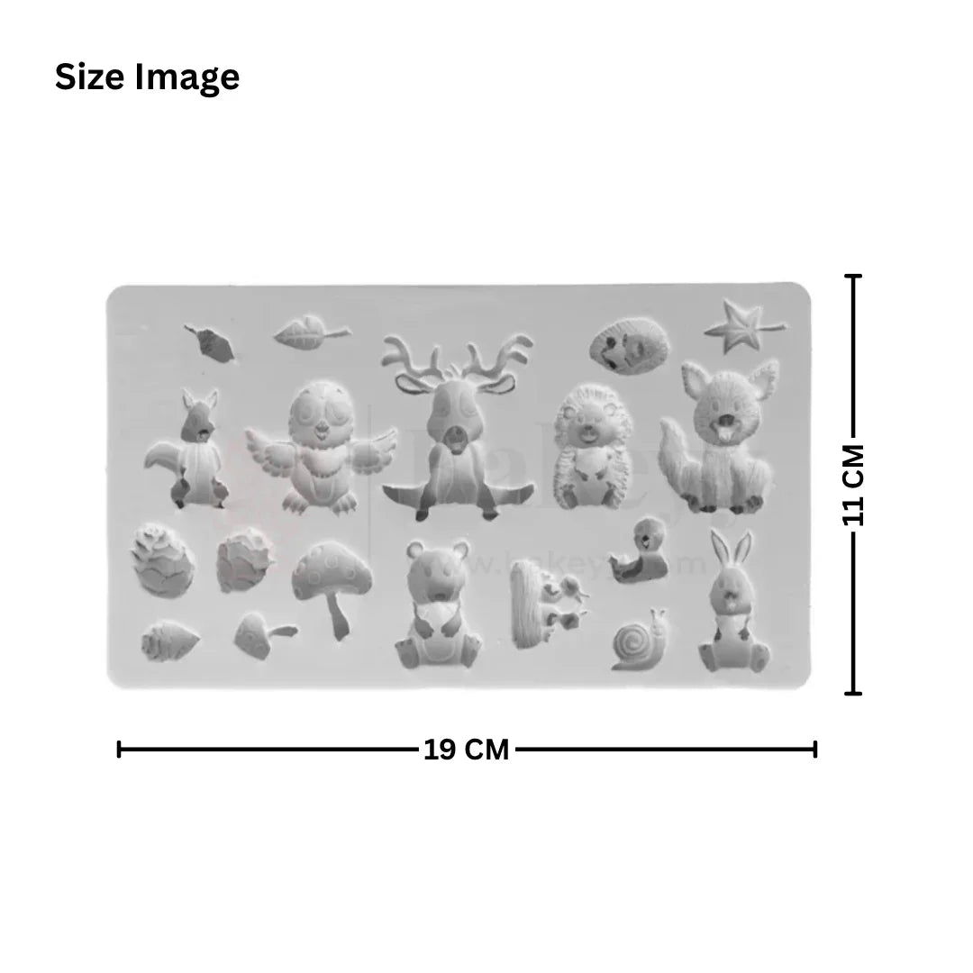 560 | Animals Design Silicone Mould - 1 Piece