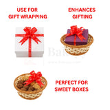 Printed Red | Pull-Up Ribbon Mixed Designs | Pack of 10 - Bakeyy.com - India - Printed Red | Pull-Up Ribbon Mixed Designs | Pack of 10 - Small