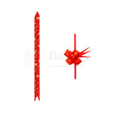 Printed Red | Pull-Up Ribbon Mixed Designs | Pack of 10 - Bakeyy.com - India - Printed Red | Pull-Up Ribbon Mixed Designs | Pack of 10 - Small