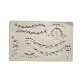 119 | Victorian Floral & Garland Silicone Mould |  Multi-Pattern Vintage Lace Design - 1 Piece