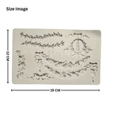 119 | Victorian Floral & Garland Silicone Mould |  Multi-Pattern Vintage Lace Design - 1 Piece