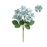 Artificial Light Blue Blossom Flower Bunch – 28cm | Soft & Delicate Faux Floral Arrangement for Vase, Decor & Gifting | Pack of 1
