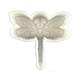 521 - Skull Face Dragonfly Shape Silicone Fondant Mould - 1 Piece