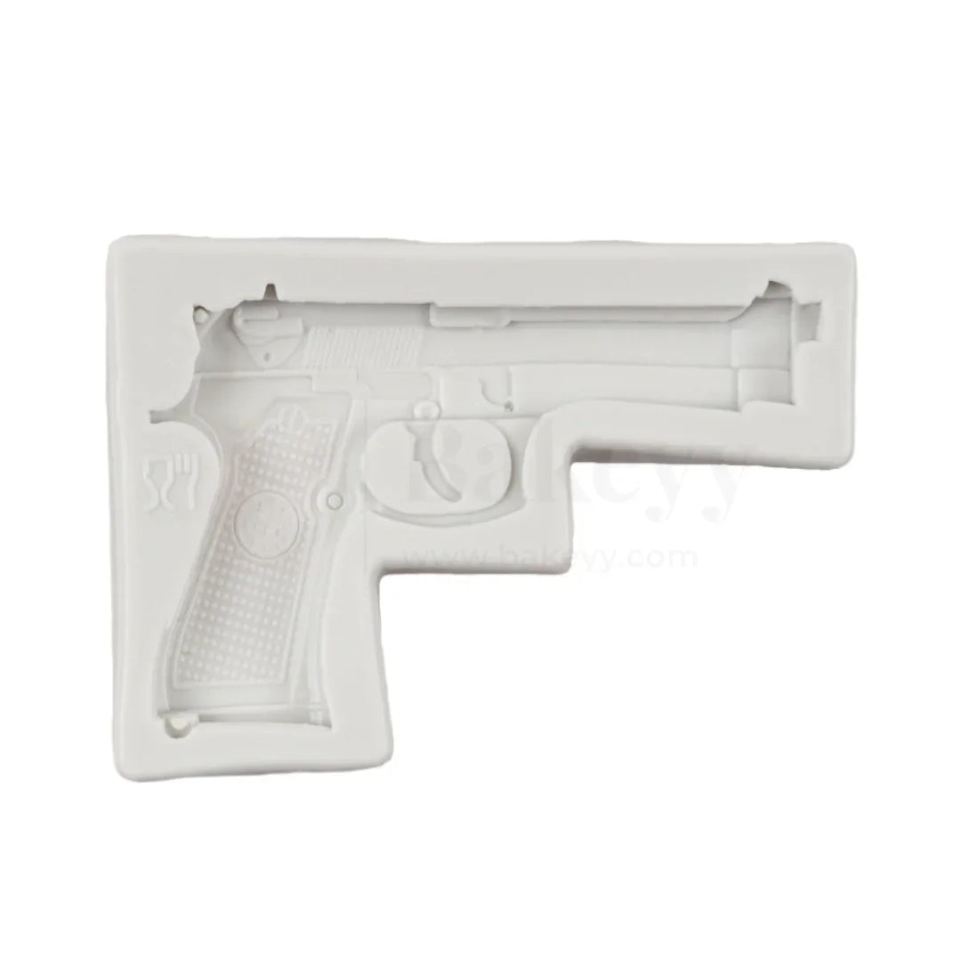 484 - Gun Shape Silicone Fondant Mould - 1 Piece